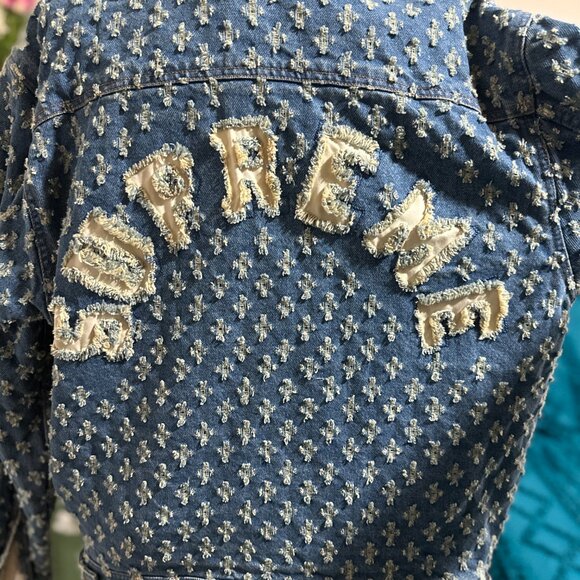 Supreme Hole Punch Denim Trucker Jacket - Picture 10 of 10